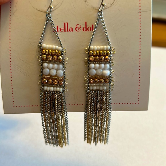 STELLA & DOT dangly earrings NWT - Picture 3 of 3